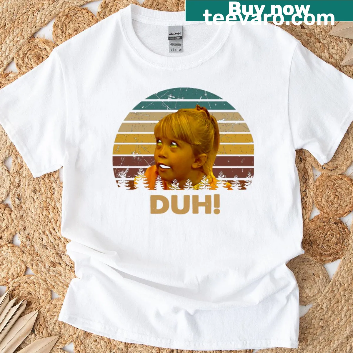 Cartoon character graphic t-shirt for kids — on a men's t-shirt