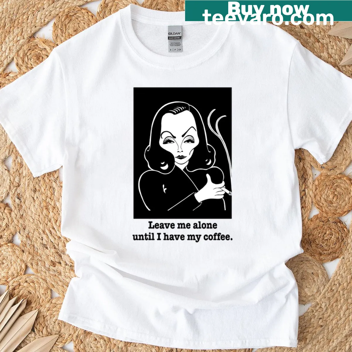 Artistic fan art design of Greta Garbo — on a men's t-shirt