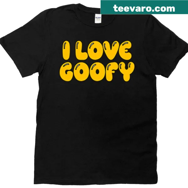 Cute golden orange shirt with a goofy design for kids.