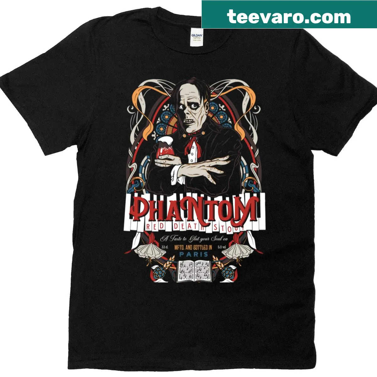 T-shirt with the Ipahotep Pale Ale design for beer enthusiasts — on a men's t-shirt