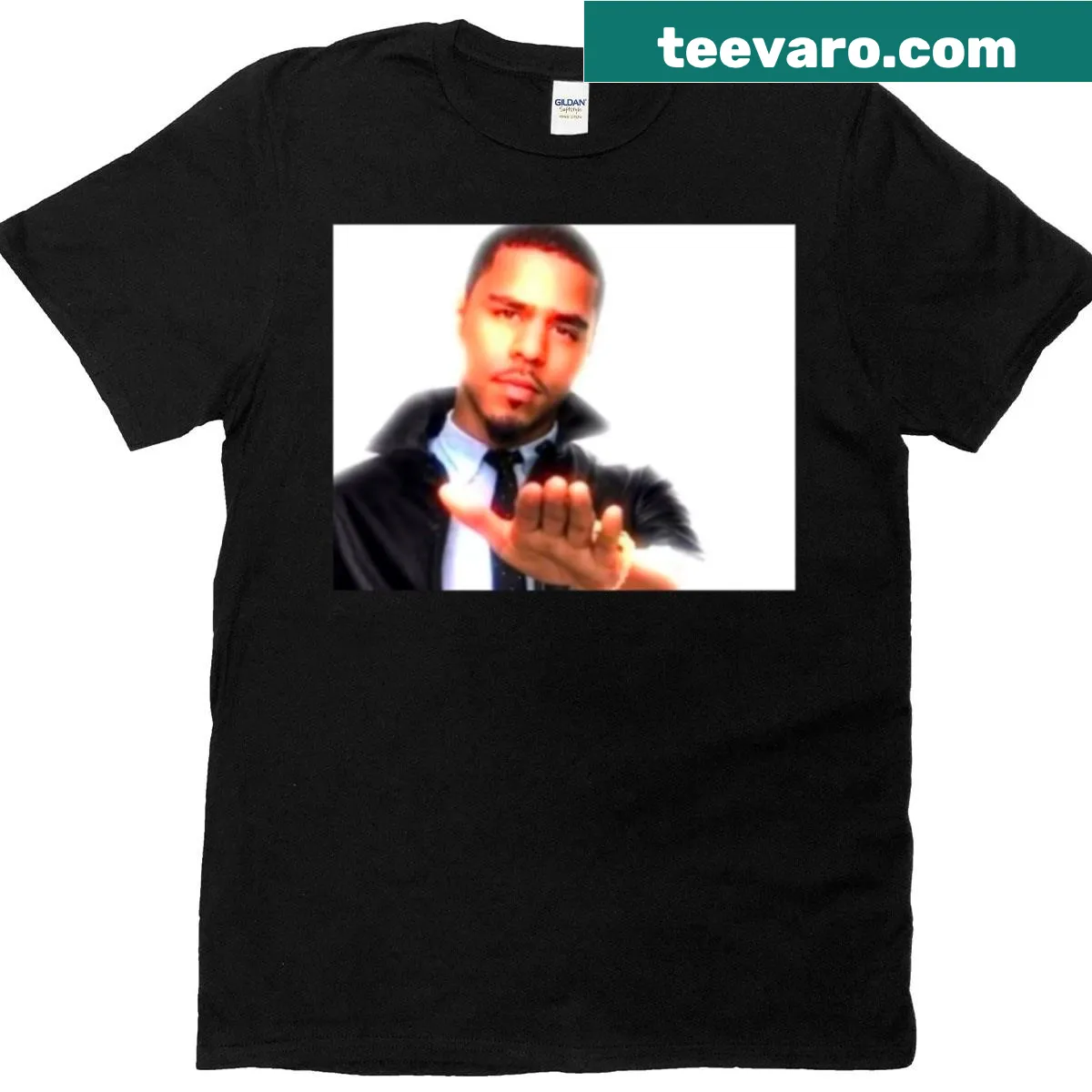 T-shirt featuring a tribute to J Cole — on a men's t-shirt