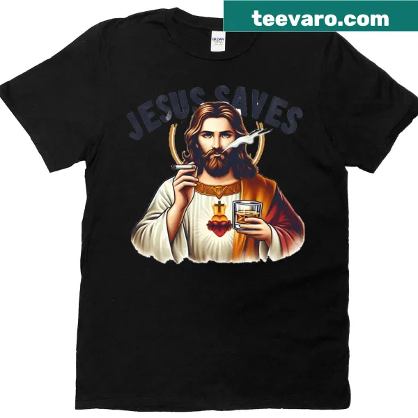 Inspirational t-shirt with the message Jesus Saves