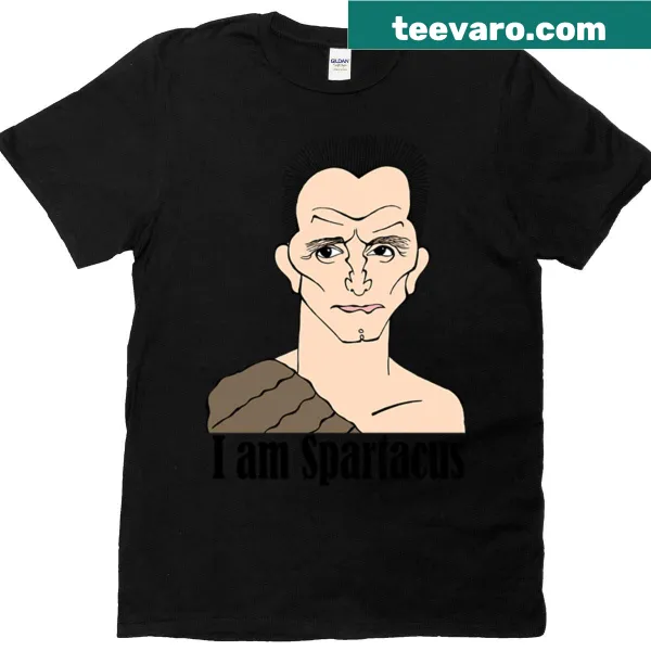 Fan art T-shirt depicting Kirk Douglas as Spartacus
