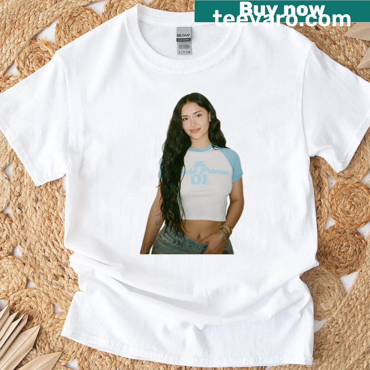 Bold typography featuring 'Leah Kateb' on a T-shirt — on a men's t-shirt