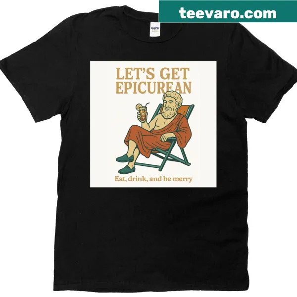 Humorous t-shirt blending philosophy and culinary concepts