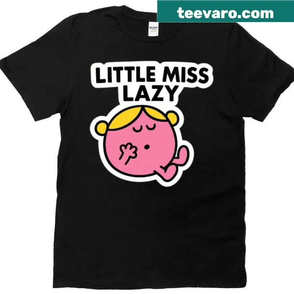 Cartoon Little Miss Lazy character t-shirt in pink