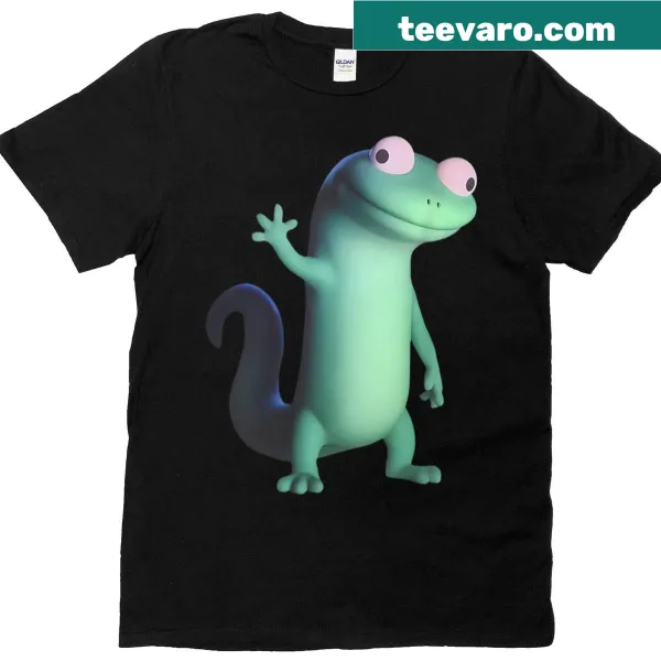 Cute lizard meme T-shirt with playful text design