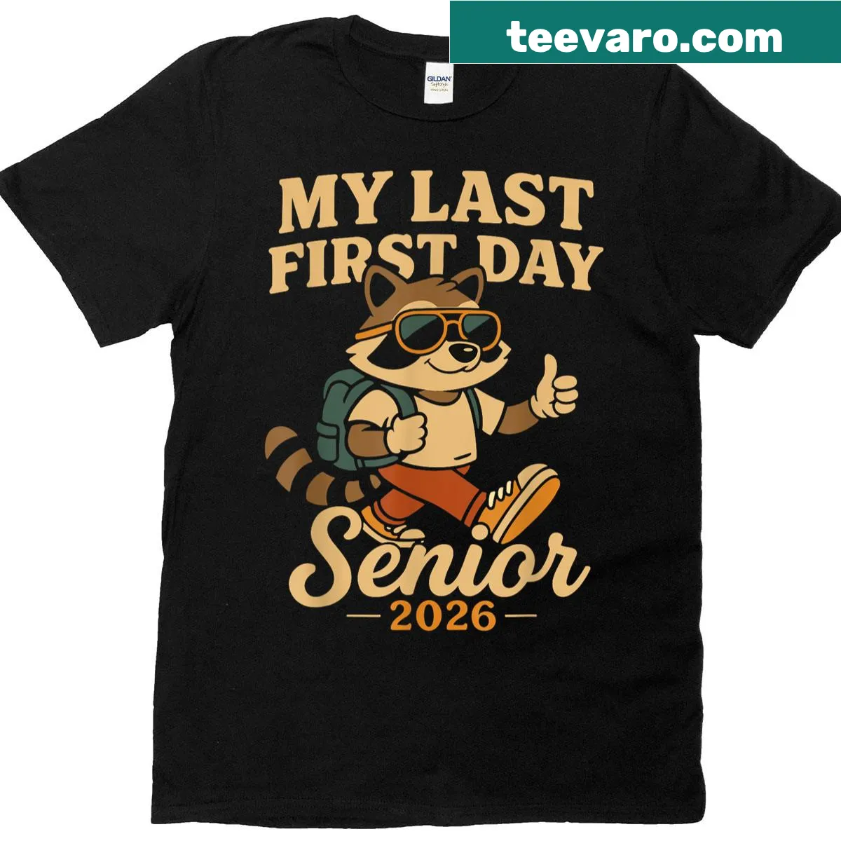 Senior 2026 last first day back to school shirt — on a men's t-shirt