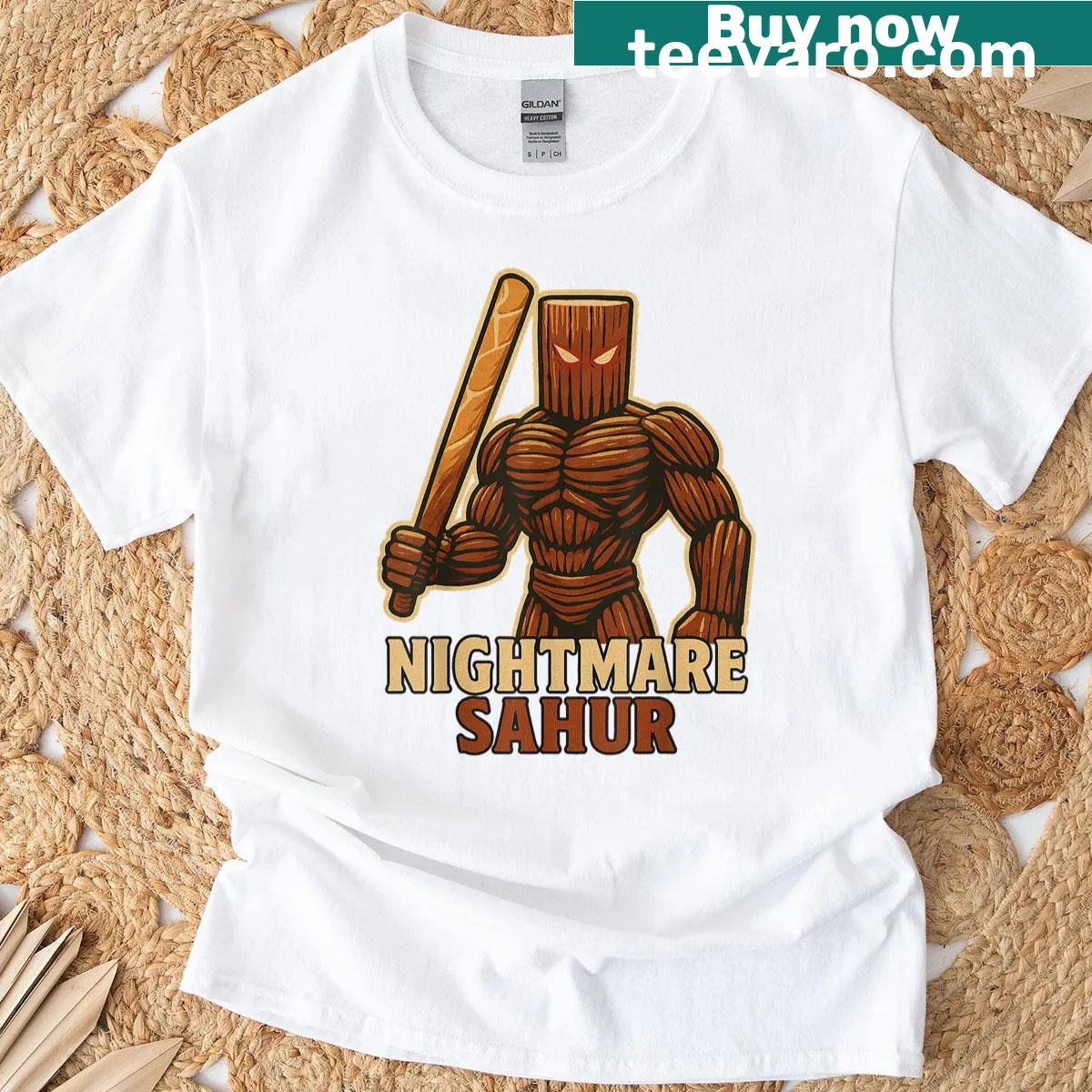 Funny gaming meme t-shirt with cartoon design — on a men's t-shirt