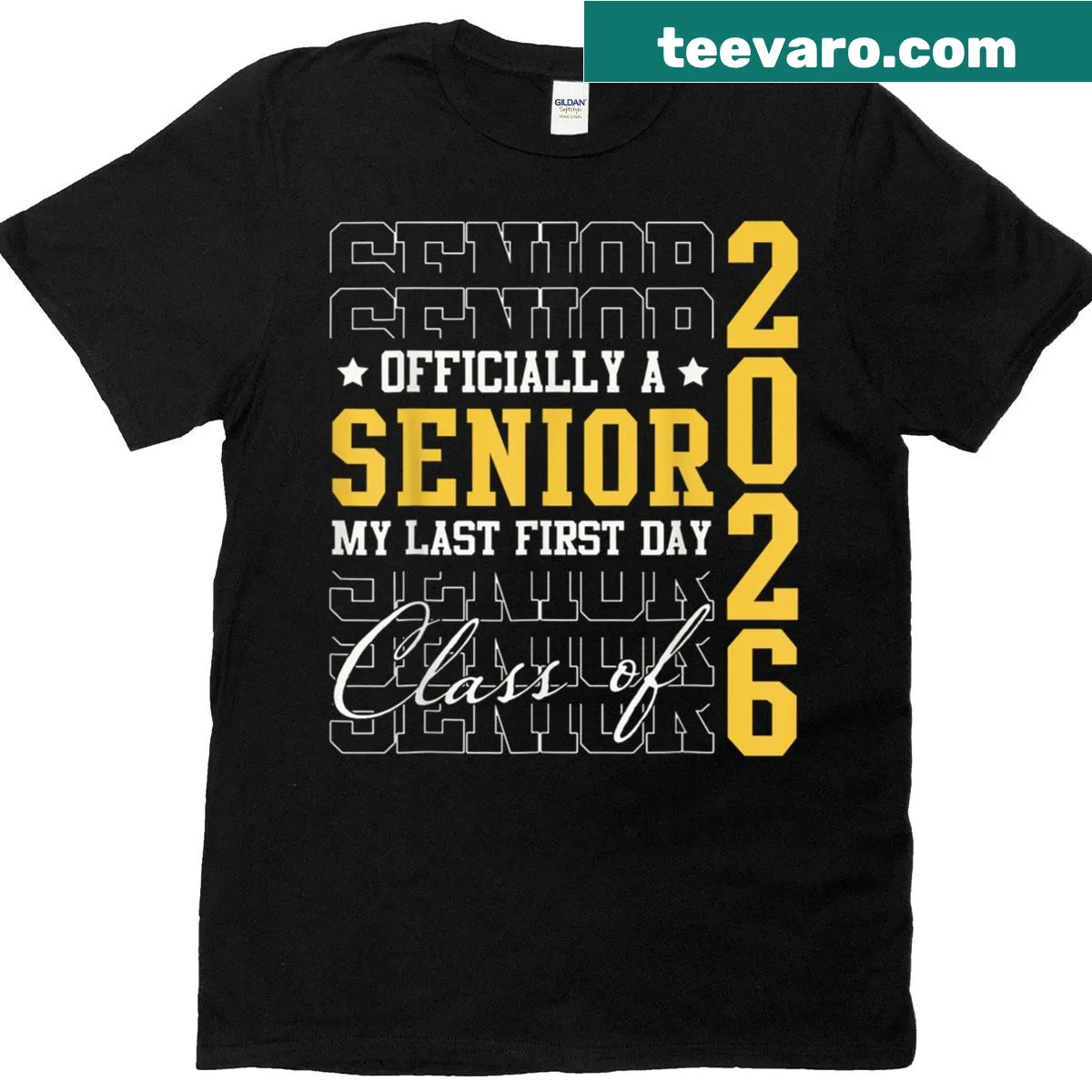 T-shirt for high school seniors celebrating their last first day — on a men's t-shirt