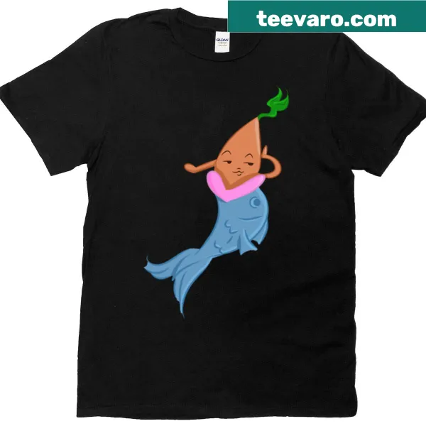 Cute oversized t-shirt featuring Pip the Mermaid in a playful design