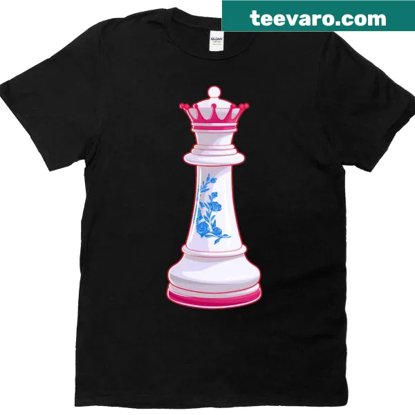 Stylish T-shirt featuring a queen chess piece graphic