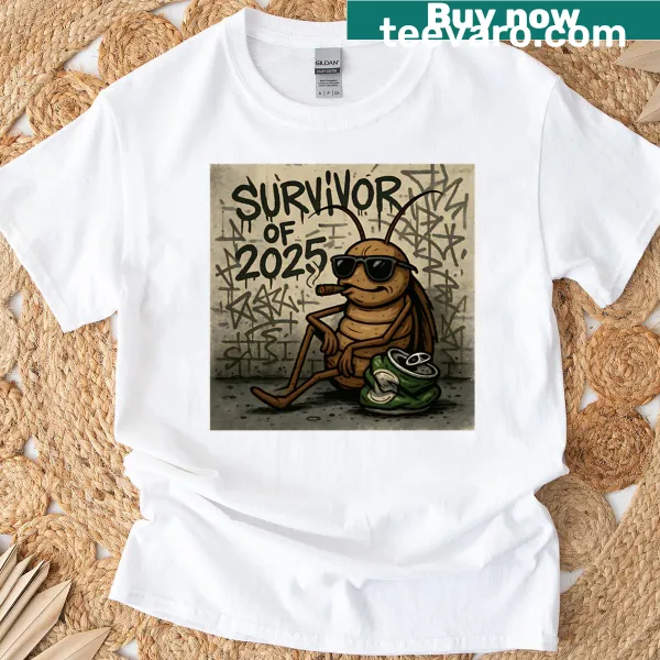 Cartoon cockroach with aviator sunglasses and cigar in graffiti art style