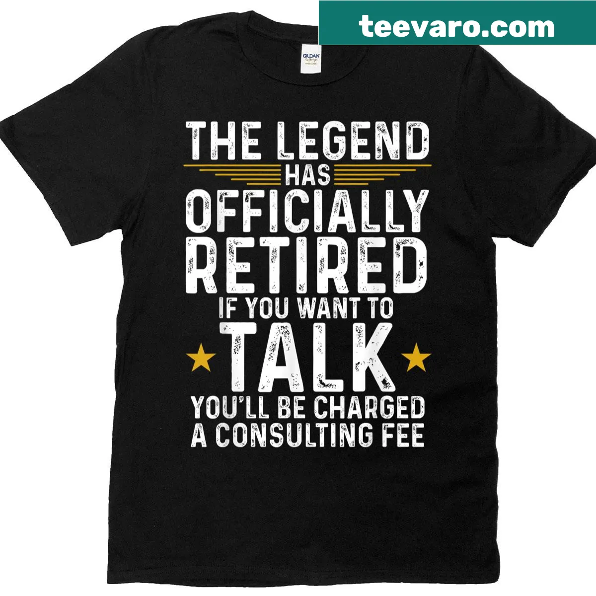 Sentimental retirement T-shirt for men and women — on a men's t-shirt