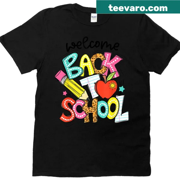 Retro style welcome back to school teacher appreciation t-shirt
