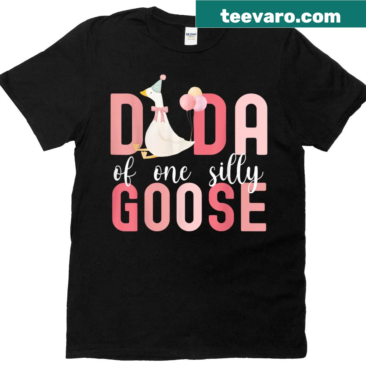Whimsical 'Silly Dada' graphic on birthday tee — on a men's t-shirt