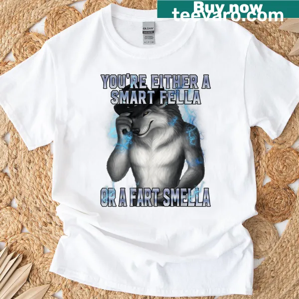 Cartoon werewolf meme t-shirt with funny wolf graphic