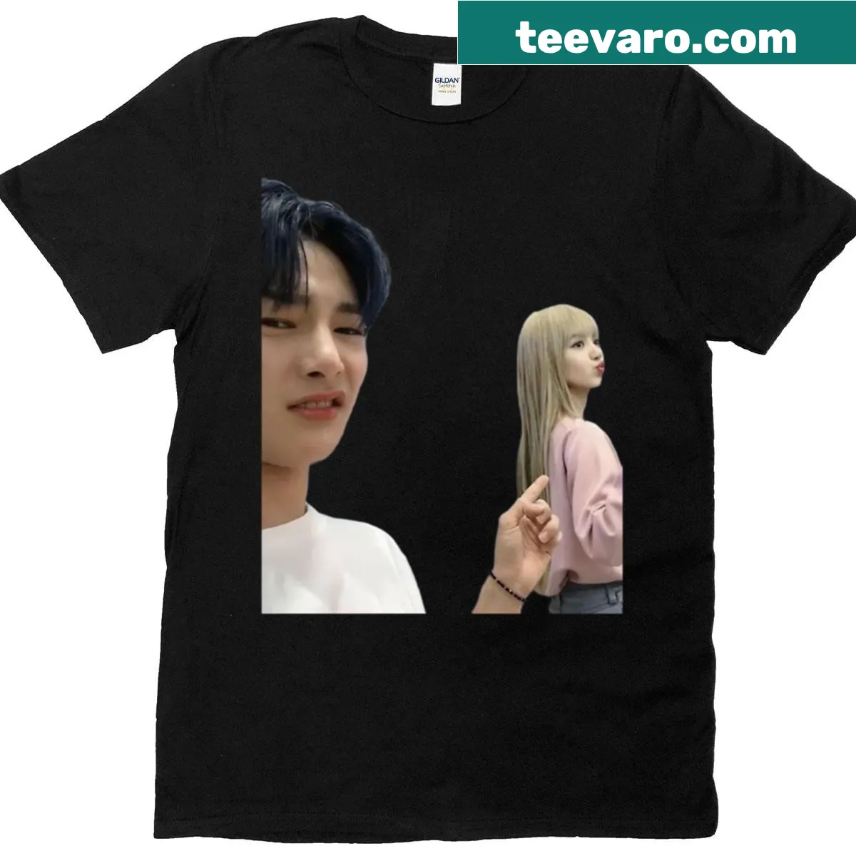 Funny t-shirt featuring Stray Kids related graphic — on a men's t-shirt