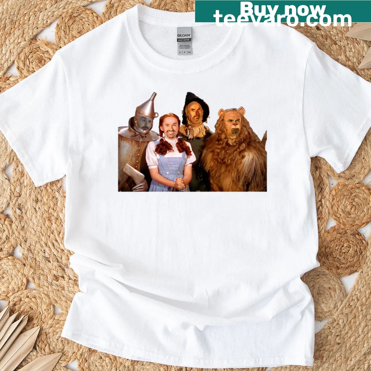 Whimsical Oz themed graphic on a t-shirt — on a men's t-shirt