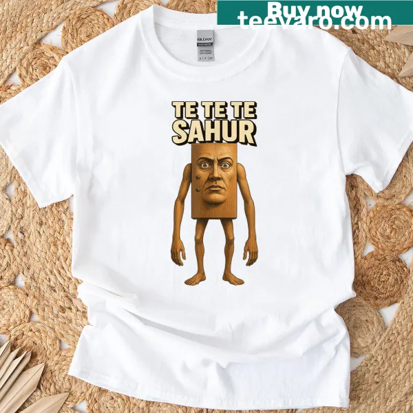 Funny gaming meme kids T-shirt featuring the phrase 'Te Te Te Sahur'