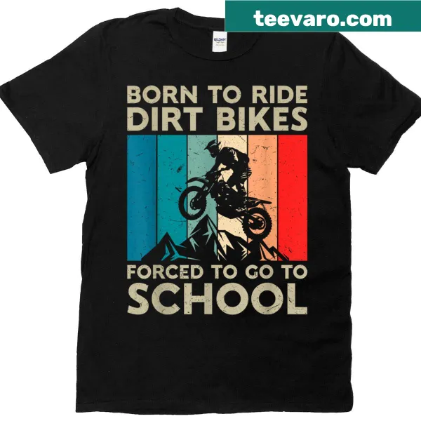 Vintage T-shirt for dirt bike enthusiasts with nostalgic text