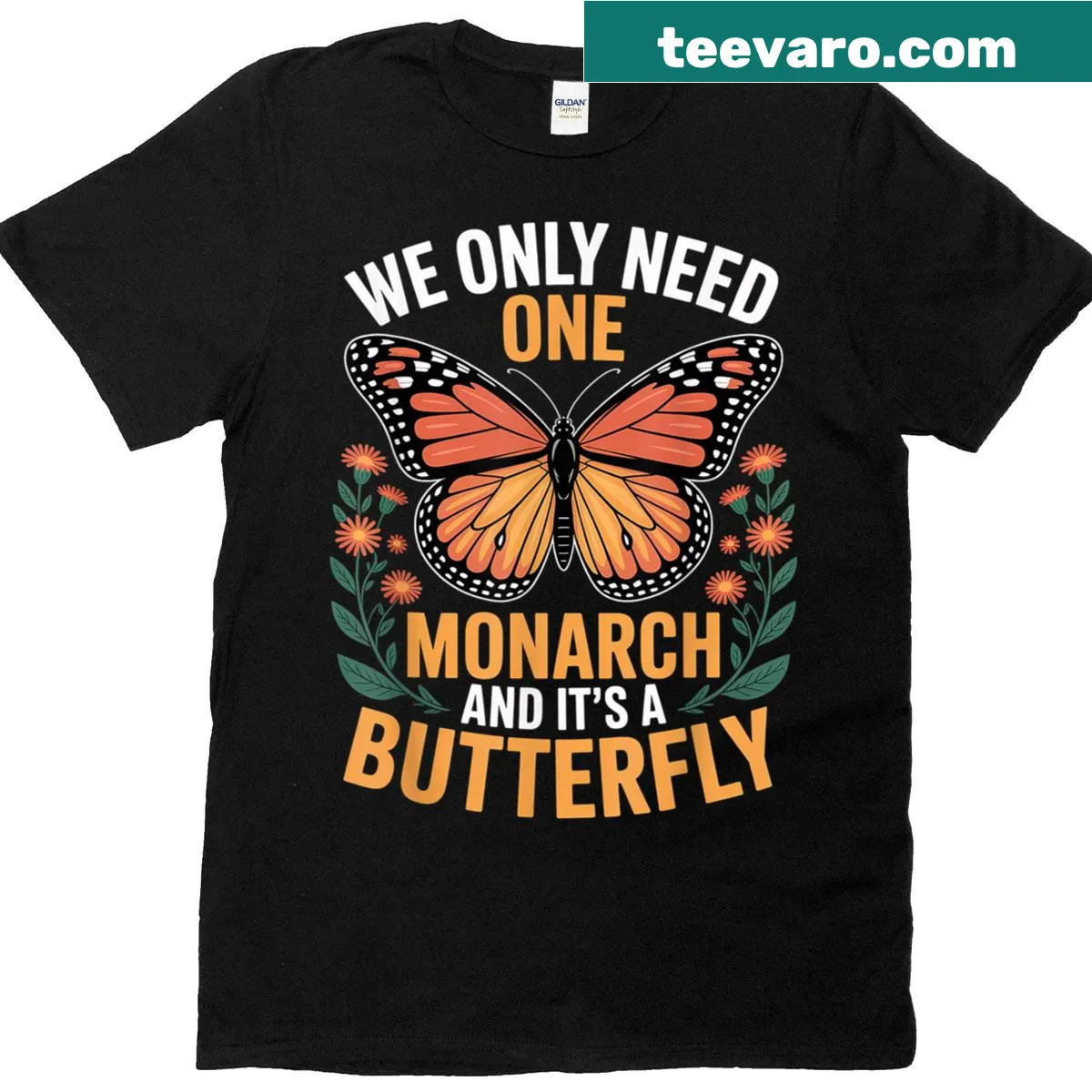 Vintage-inspired T-shirt featuring a butterfly with an inspirational message — on a men's t-shirt