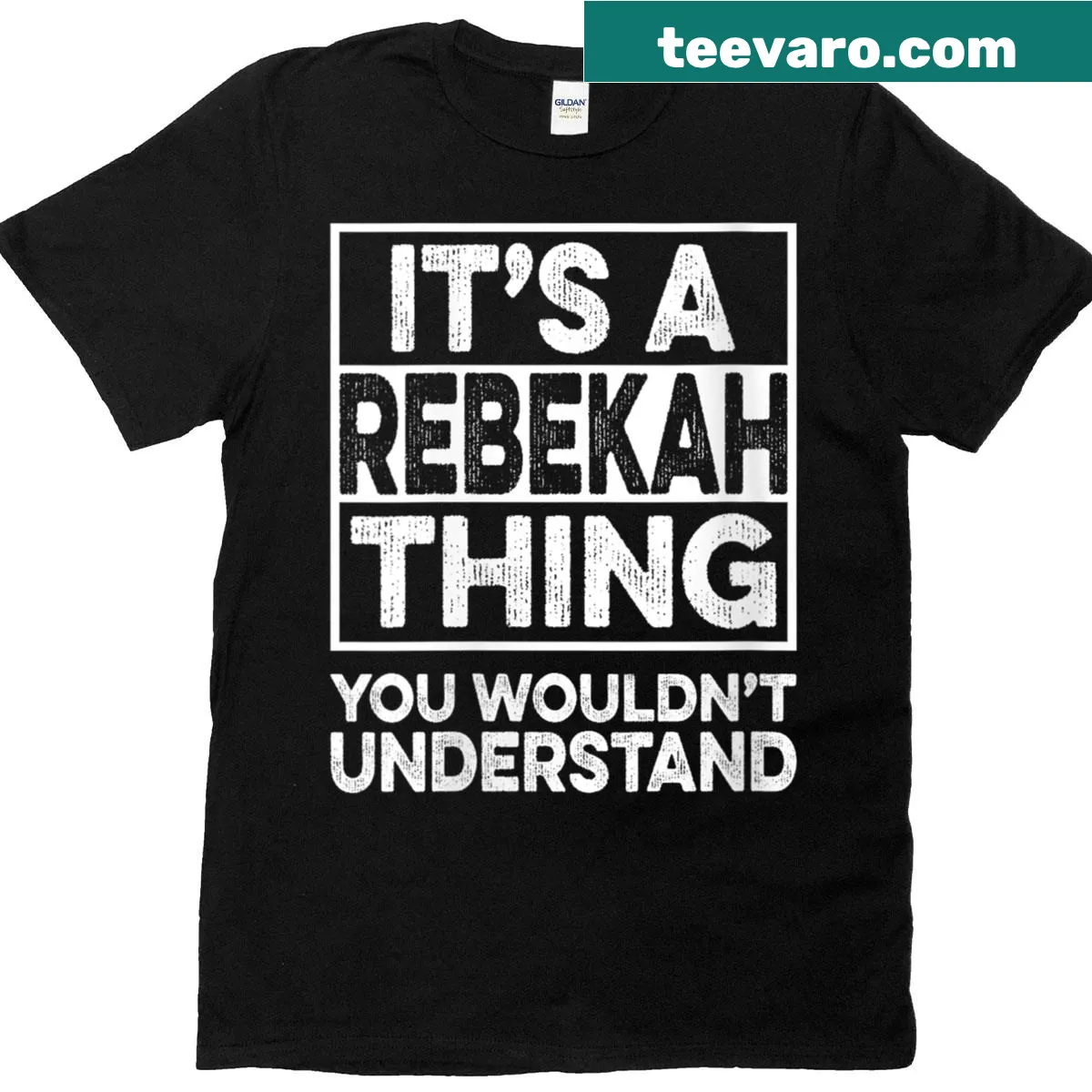 Christmas t-shirt with text 'It's A Rebekah Thing You Wouldn't Understand' — on a men's t-shirt