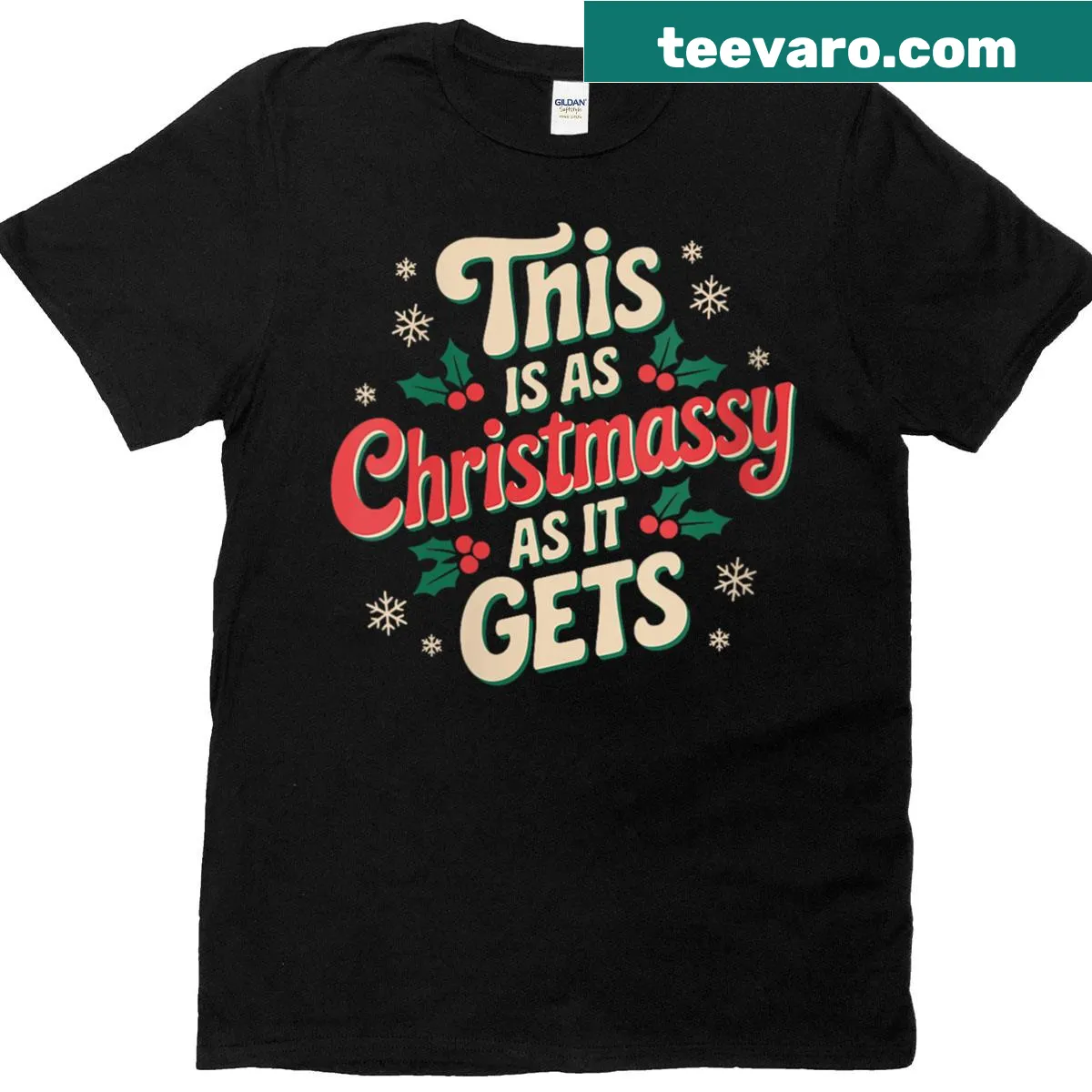 Funny Christmas T-shirt with humorous message — on a men's t-shirt