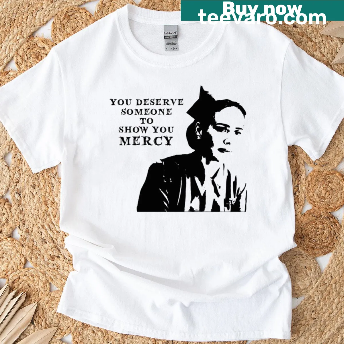 Oversized t-shirt featuring quote from Ratched series — on a men's t-shirt