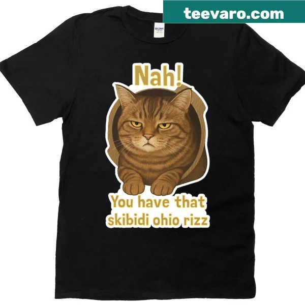 Funny t-shirt for teens featuring Skibidi Ohio Rizz meme text