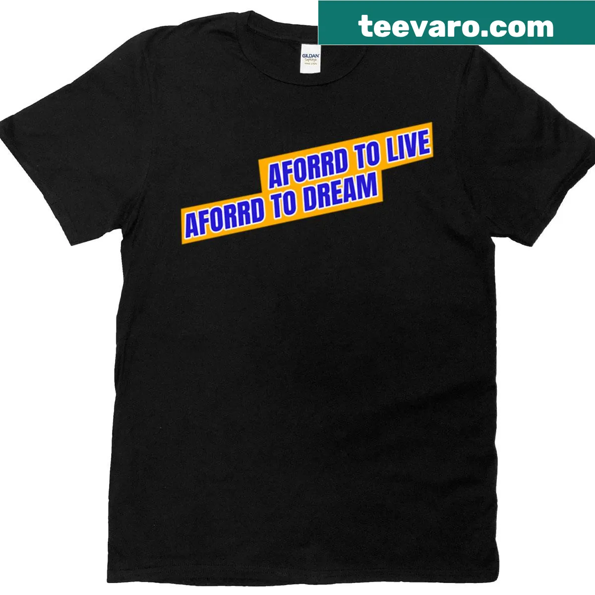 T-shirt with an inspirational message about living and dreaming — on a men's t-shirt