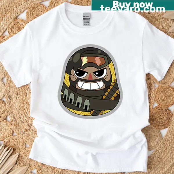 Apex Legends T-shirt featuring Mirage as a Matryoshka nesting doll