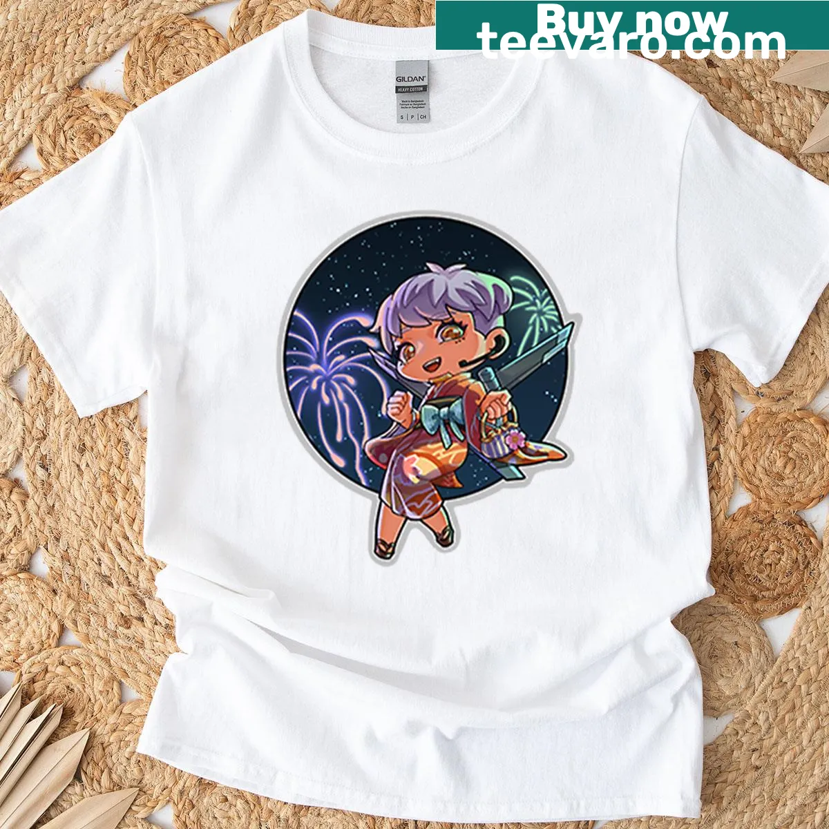 T-shirt featuring a kimono design inspired by Apex Legends Valk — on a men's t-shirt