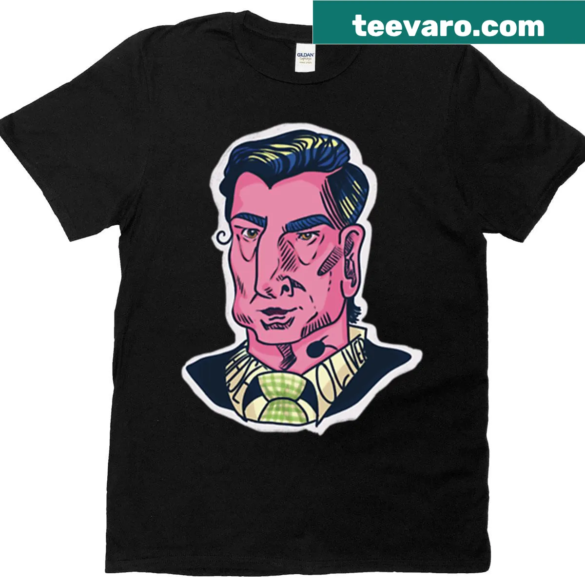 Text design supporting Chase Oliver for President — on a men's t-shirt