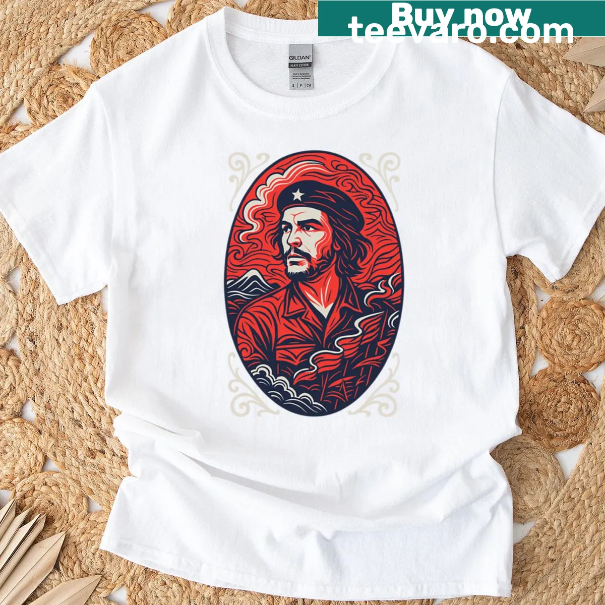 Che Guevara graphic T-shirt inspired by revolutionary spirit — on a men's t-shirt
