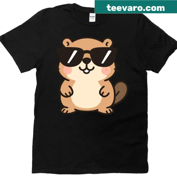 Playful illustration of a sunglasses-wearing beaver.
