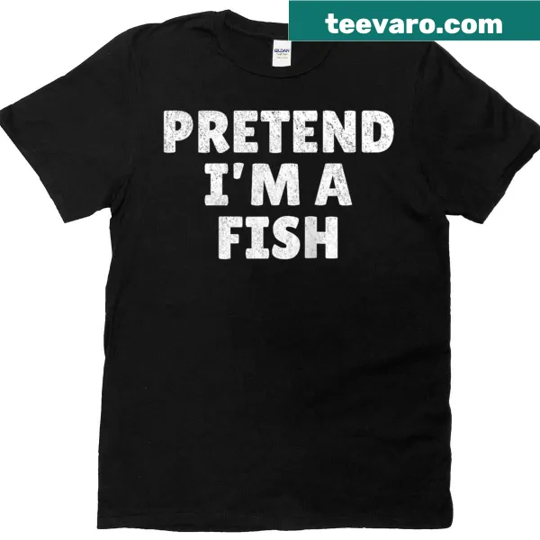 Raglan tee with playful fish graphic for a Halloween costume