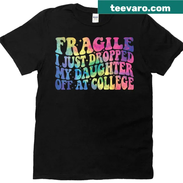 Sentimental t-shirt for moms with college drop-off message