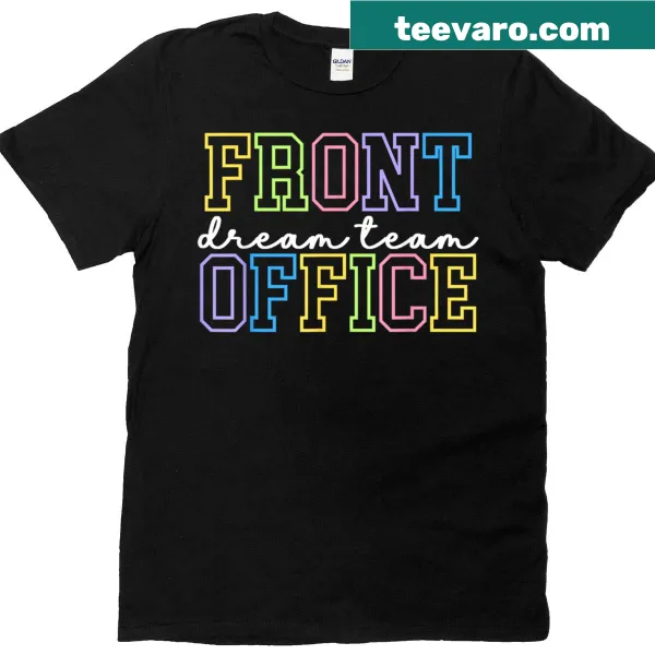 T-shirt depicting a front office team theme for school staff