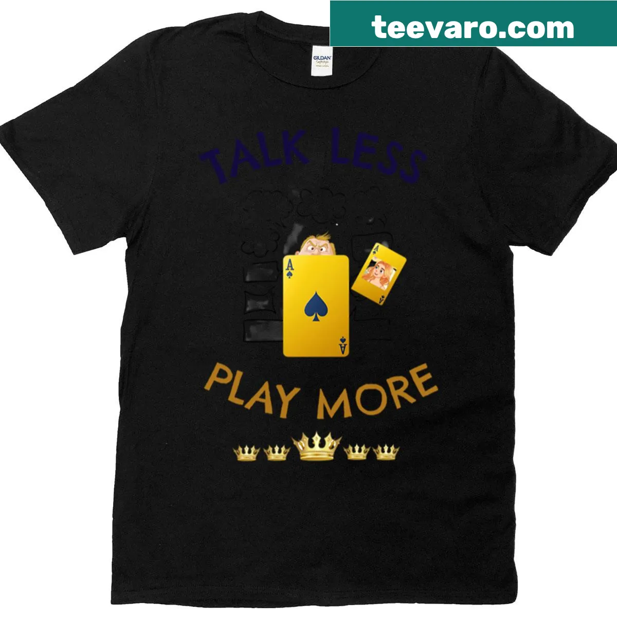 T-shirt with 'Game On' text in dynamic typography — on a men's t-shirt