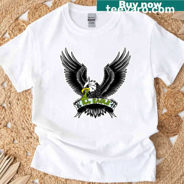 Humorous T-shirt with 'Ill Eagle 8647' phrase