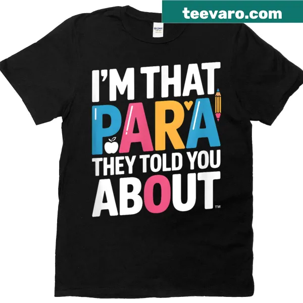 Funny teacher support staff t-shirt with humorous text
