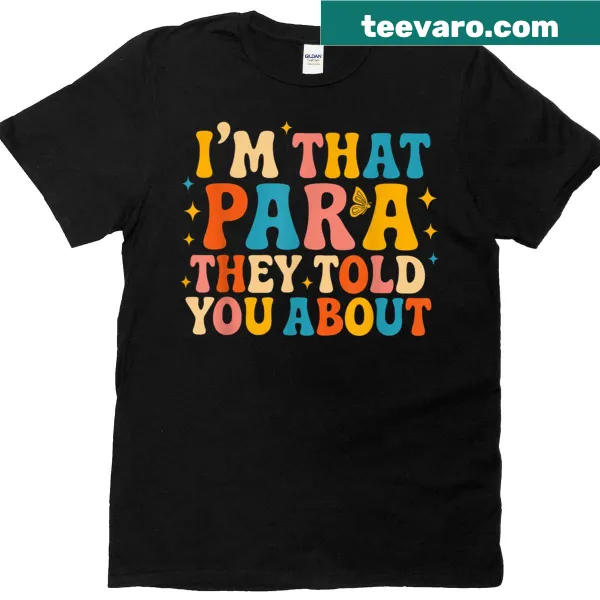 Funny para teacher t-shirt with playful typography