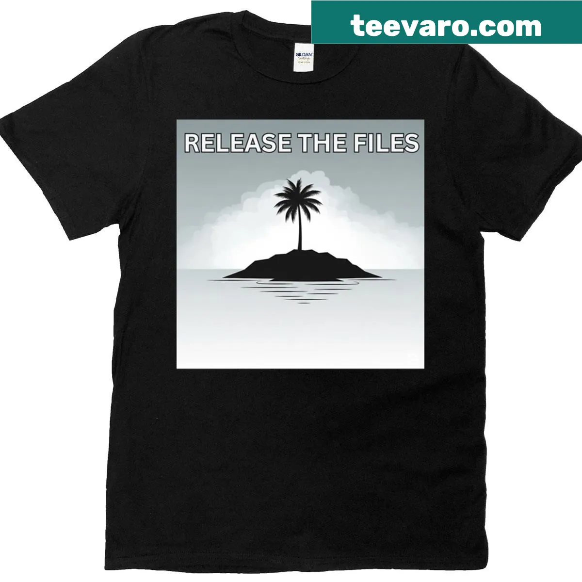 Political t-shirt addressing Epstein and Trump situation — on a men's t-shirt