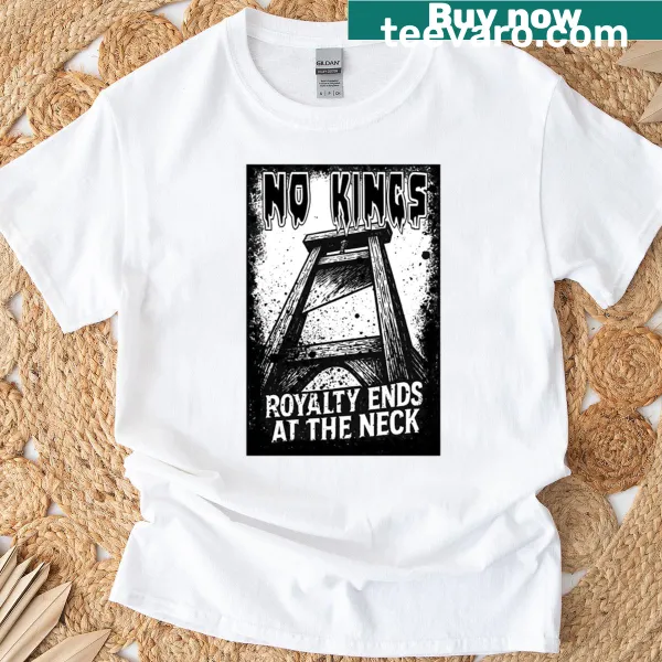 No Kings graphic t-shirt with bold text design