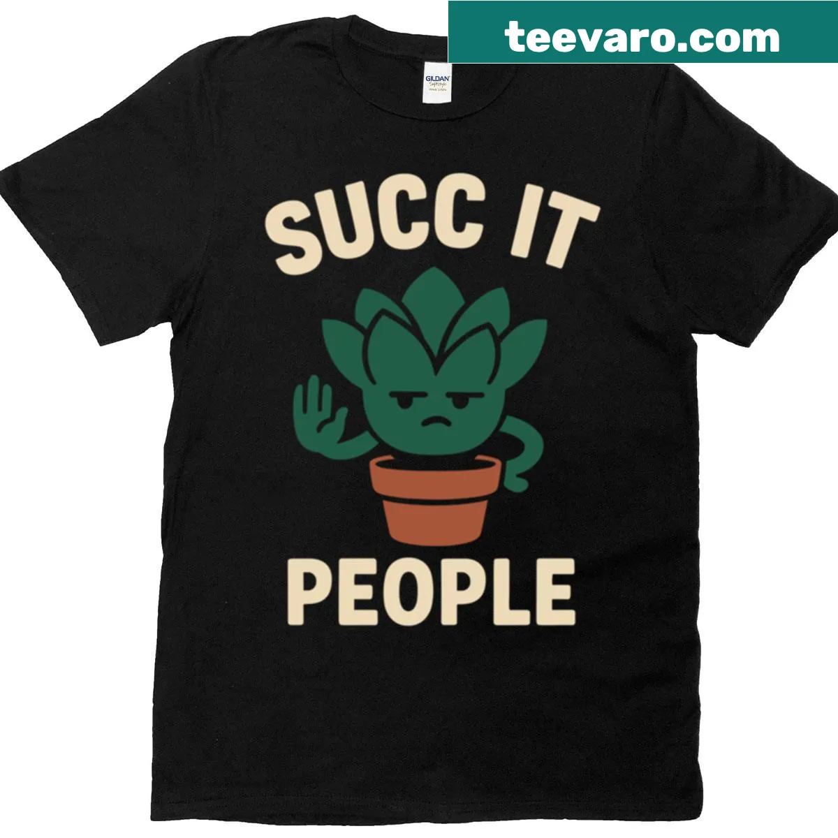 Funny botanical introvert t-shirt featuring playful houseplant graphics — on a men's t-shirt