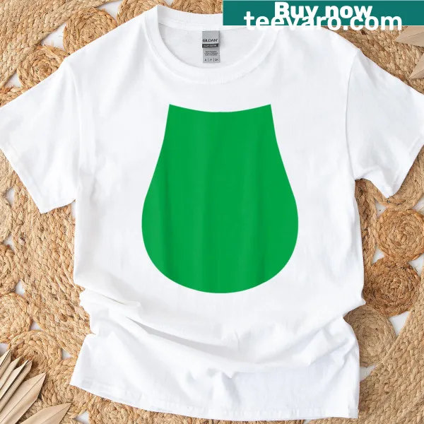 Cartoon purple dinosaur belly t-shirt designed for kids' Halloween fun
