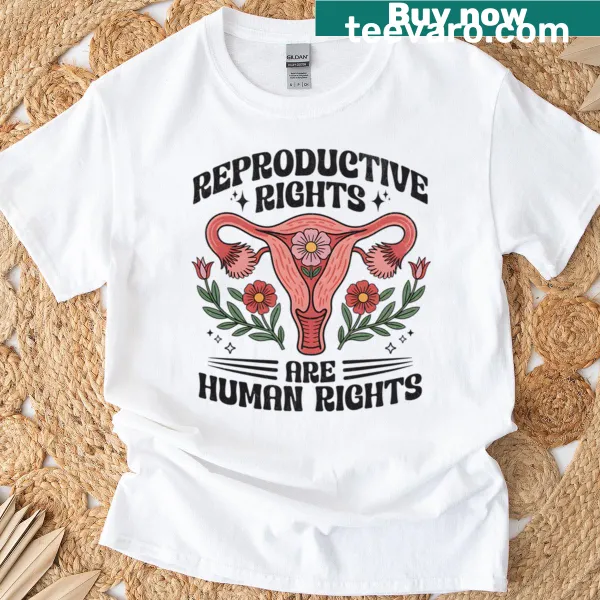 T-shirt with a bold message on reproductive rights