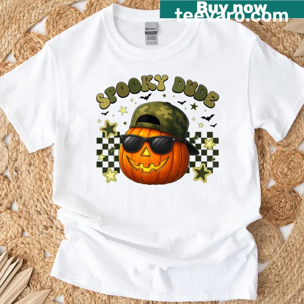 Jack O Lantern character graphic t-shirt for Halloween