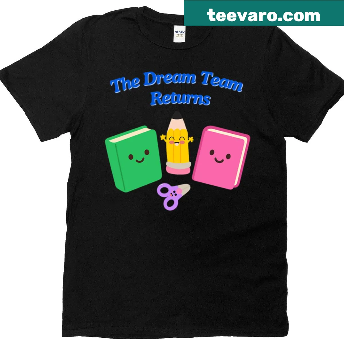 Oversized T-shirt with a funny school-themed graphic — on a men's t-shirt